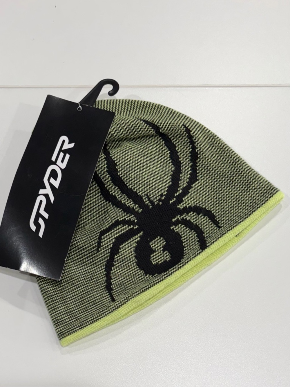 Spyder Kids XS/S Reversible Bug Beanie Youth Hat Lime Green NWT XS Small - Picture 1 of 7